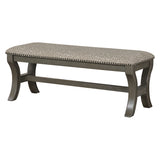 OSP Home Furnishings Monaco 48" Bench Grey Giraffe/Antique Grey