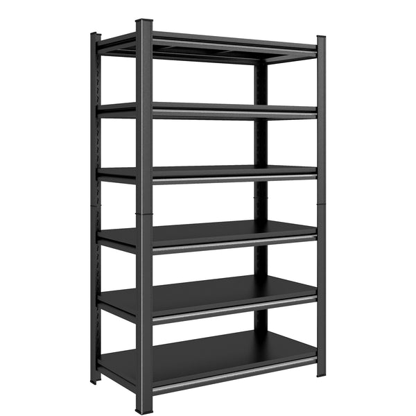 English Elm Garage Steel Shelving Six Tier Adjustable Storage Rack 2400lb Heavy Duty Industrial W1831P474544