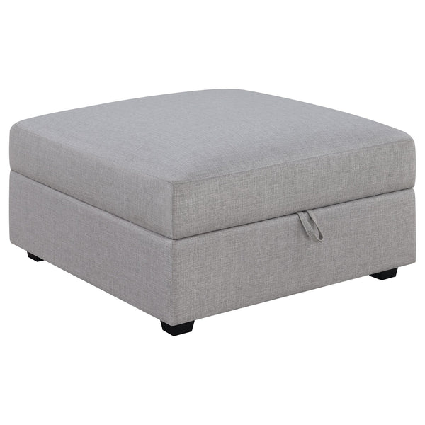 English Elm Lafayette Modular Sectional Sofa with Storage Ottoman and Feather Down Cushions B062S01444