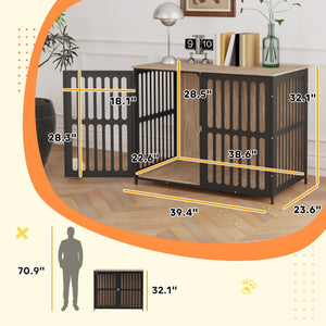 English Elm 39 Inch Oak Mdf Hamster Habitat with Acrylic Windows and Openable Top Panel T3971P406363