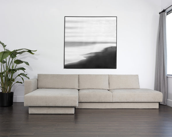 Sunpan Tecoma Contemporary Sofa Chaise - Stylish Low-Profile Design for Ultimate Comfort in Any Space Left Arm Facing