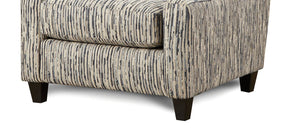 English Elm Sloping Etched-Art Upholstery Chair with Sloping Track Arms, Gel Foam Comfort & Tapered Legs B2741P376981