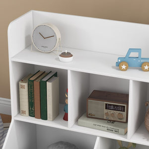 English Elm Qaba Kids Toy Shelf - 3-Tier, 5-Compartment Bookcase With Safety Features For Playroom & Nursery W2225P200405-GIGA