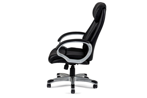 English Elm Classic timeless office chair with extra padded cushion, height adjustable comfort for home workspaces Black 15 L x 30 W x 26 H HS00F1685-ID-AHD