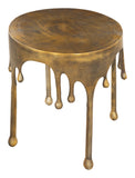 Drip Side Table Antique Brass 110253 Zuo Modern