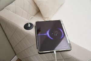 English Elm Beige velvet daybed with diamond-grid pull-out trundle, modern sturdy wood frame for guests and lounge W1361S00031