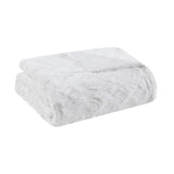 Madison Park Zuri Glam/Luxury Oversized Faux Fur Throw MP50-7191 White