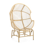 Christopher Knight Home® - Noble House - Palos Outdoor Wicker Glider Chair - Light Brown