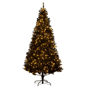 English Elm Homcom 7.5' Prelit Douglas Fir Christmas Tree – 500 Warm White Leds, Realistic Branches & Easy Setup W2225P249690