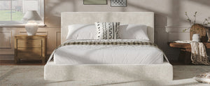 English Elm Airframe Queen Sherpa Chenille Bed Surround Soft Cushioned Frameless Bedroom Wrap W1820P464220