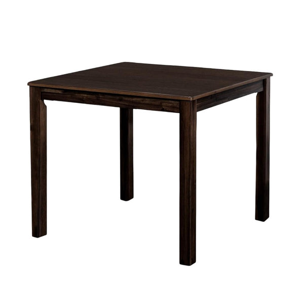 English Elm Transitional Counter Height 3pc Dining Set with USB Charging, Storage Shelves & Padded Seats Espresso 42 L x 41 W x 13 H B2741P381487