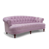 English Elm La Rosa Victorian Chesterfield Tufted Sofa, Lavender Velvet