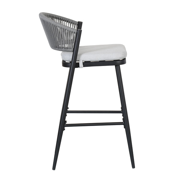 English Elm Christopher Knight Home® - Outdoor 30.25" Barstool Set Of 2 - Stylish Metal Frame & Pe Rattan Backrest For Patio Comfort N772P245120B
