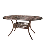 Christopher Knight Home® - Noble House - Tucson Shiny Copper Cast Aluminum Dining Table