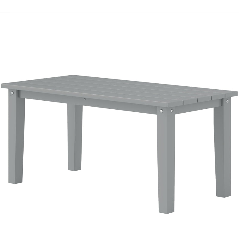 English Elm Outdoor Hdpe Slatted Rectangle Coffee Table for Patio Deck and Poolside Use T3971P444167