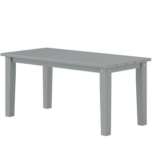 English Elm Outdoor Hdpe Slatted Rectangle Coffee Table for Patio Deck and Poolside Use T3971P444167