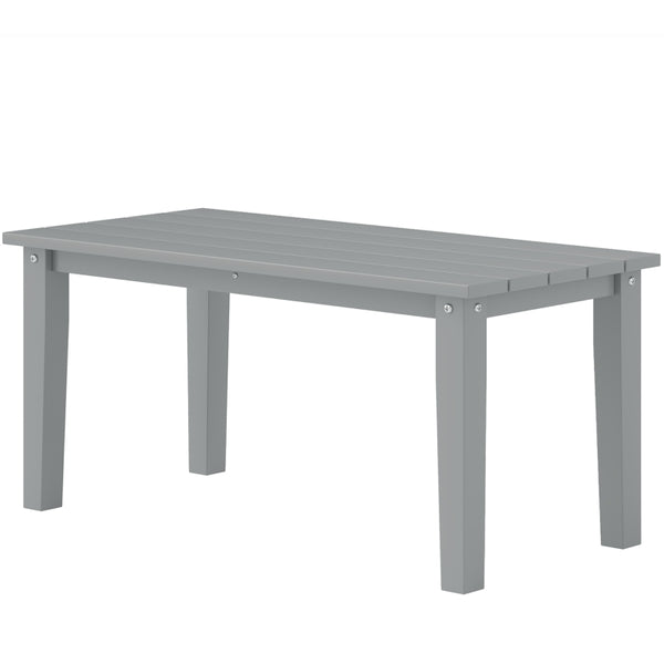 English Elm Outdoor Hdpe Slatted Rectangle Coffee Table for Patio Deck and Poolside Use T3971P444167