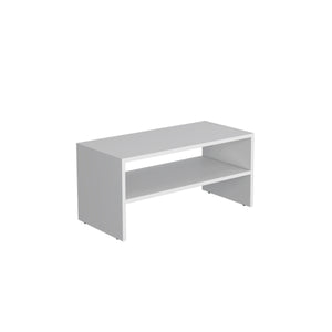 English Elm Basic 23" Wide 2-tier shelf Stackable Shoe Rack — Space-Saving Organizer for Closets, Entryways, Easy Assembly White 33 L x 19 W x 4 H B200P235831