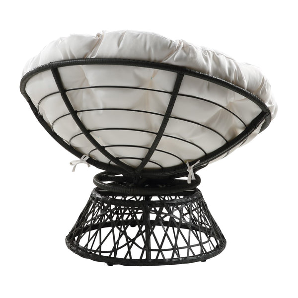 OSP Home Furnishings Papasan Chair White