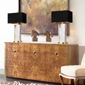English Elm Touch Dimmable Ceramic Marble Lamp Pair with Usb Charging Gold Black Shade Bedroom W3355P465374