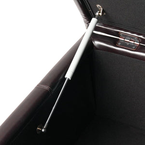 English Elm Christopher Knight Home® - 35inch Tufted Storage Ottoman Bench with Birch Legs, Espresso Square Footstool with Ample Space 73426.00PU