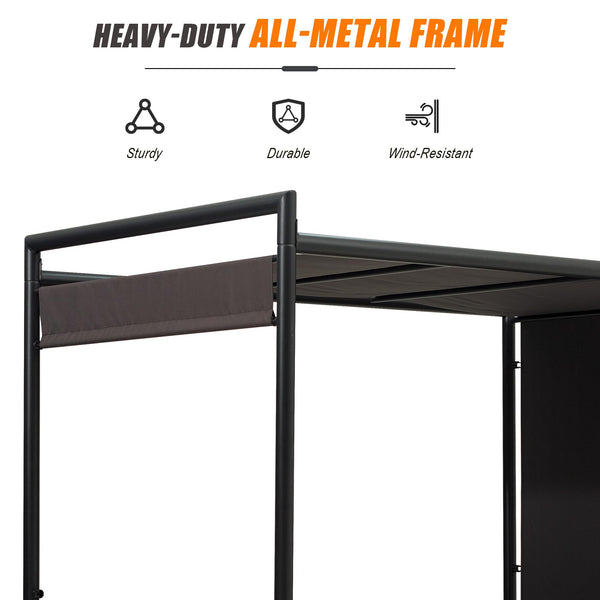 English Elm Outdoor 2-Seat Patio Porch Swing with Steel Frame, PE Rattan, 750lb Capacity, Plush Cushions, Weatherproof Dark Brown,Dark Gray W1859S00133