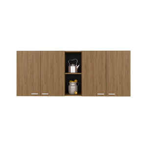 English Elm Wall Cabinet Ontario Macadamia Beige – Modern Engineered Wood Kitchen Cabinet w/ Dish Rack & Shelves, Durable Design (62.2x18.5x23.6) B092P306237
