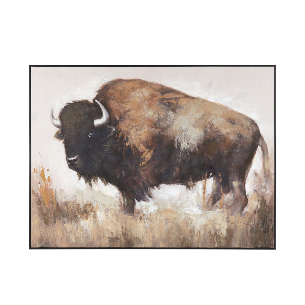 Crestview Collection Bolting Bison Wall Decor - Stunning Crestview Art Piece From China To Elevate Your Home Aesthetic   Cvtop3404