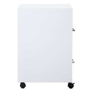 OSP Home Furnishings Metal File Cabinet White