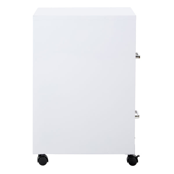 OSP Home Furnishings Metal File Cabinet White
