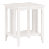 OSP Home Furnishings Sierra Side Table White Finish