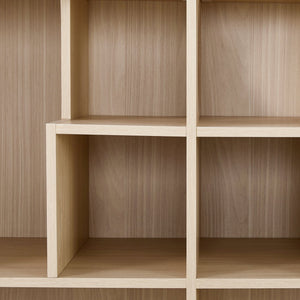 English Elm Modern 2 IN 1 Wood Bookshelf Cat House with Storage & Litter Box Enclosure, Natural Multi-Use Climbing Shelf 35.4"L x 15.7"W x 63.5"H N843P254852N