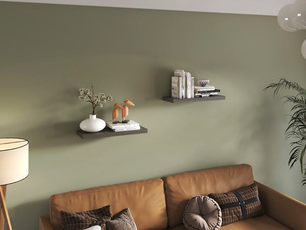 English Elm Ecco 31.5" Floating Shelves Set Of 2 – Stylish Wall Storage For Books, Decor & Minimalist Room Design B070P351138