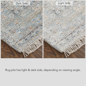 Feizy Rugs Caldwell Handwoven Wool & Viscose Area Rug - Transitional Elegance For Bohemian & Eclectic Spaces Blue,Gray,Taupe Wool,Viscose 8798801fstn000c50