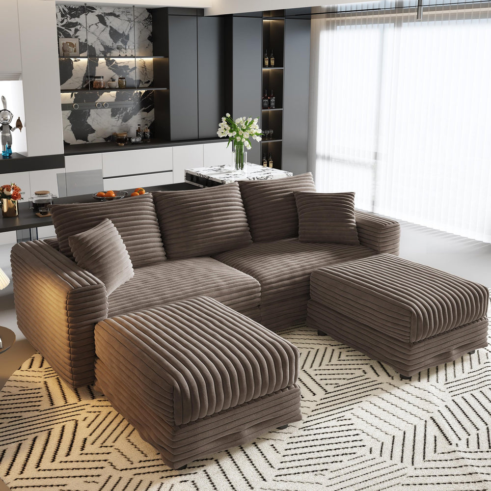 English Elm 82.6"upholstered Velvet Chesterfield Sofa with Button Tufting Nailhead Trim Rolled Arms Camel W1885S00351