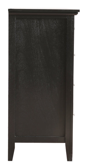 English Elm Hammond Elegant Silver Champagne Dresser with Dovetail Drawers, Soft-Close Hardware, Durable Veneer Finish Black 41 L x 63 W x 21 H B078108321