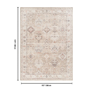 English Elm Oxford Traditional Oriental Area Rug Polyester Pile Stain Resistant Living Room B186P428948