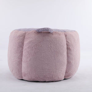 English Elm Oversized Multicolor Faux Fur Bean Bag Chair - Cozy Lounger With Shredded Foam, No Assembly Needed! W3723P375715-GIGA