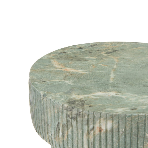 English Elm Mgo Marble Effect Green Pedestal Plant Stand Sculptural Column for Indoor Outdoor N772P284564G
