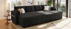 English Elm Swivel Barrel Accent Chair Chenille Tufted Round Club Seat for Living Room Lounge Black N719S002210B