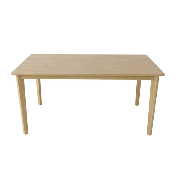 English Elm Original Solid Wood Dining Table and Chairs Set 5-Piece – Sturdy 275lb Capacity, Modern Rustic Design Natural Wood W395P316334