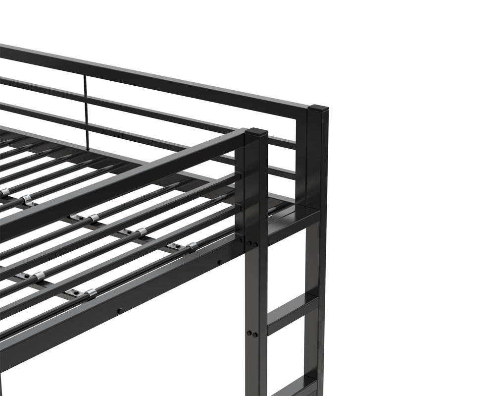 English Elm Loft Bed With Desk And Storage, Full Size Metal Frame For Teens, Stylish Space-Saving Design W2904S00003