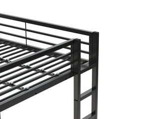 English Elm Loft Bed With Desk And Storage, Full Size Metal Frame For Teens, Stylish Space-Saving Design W2904S00003