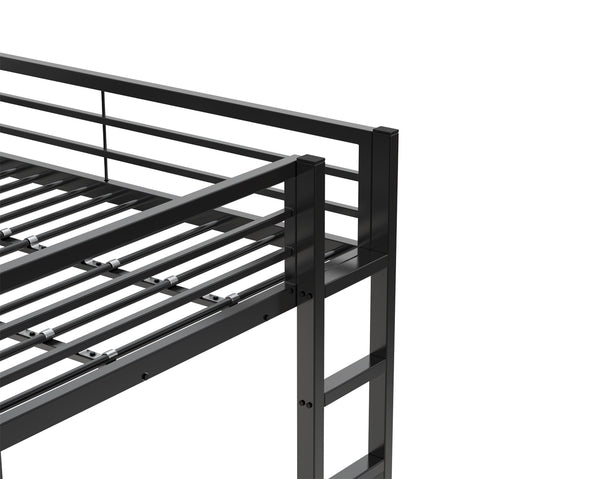 English Elm Loft Bed With Desk And Storage, Full Size Metal Frame For Teens, Stylish Space-Saving Design W2904S00003