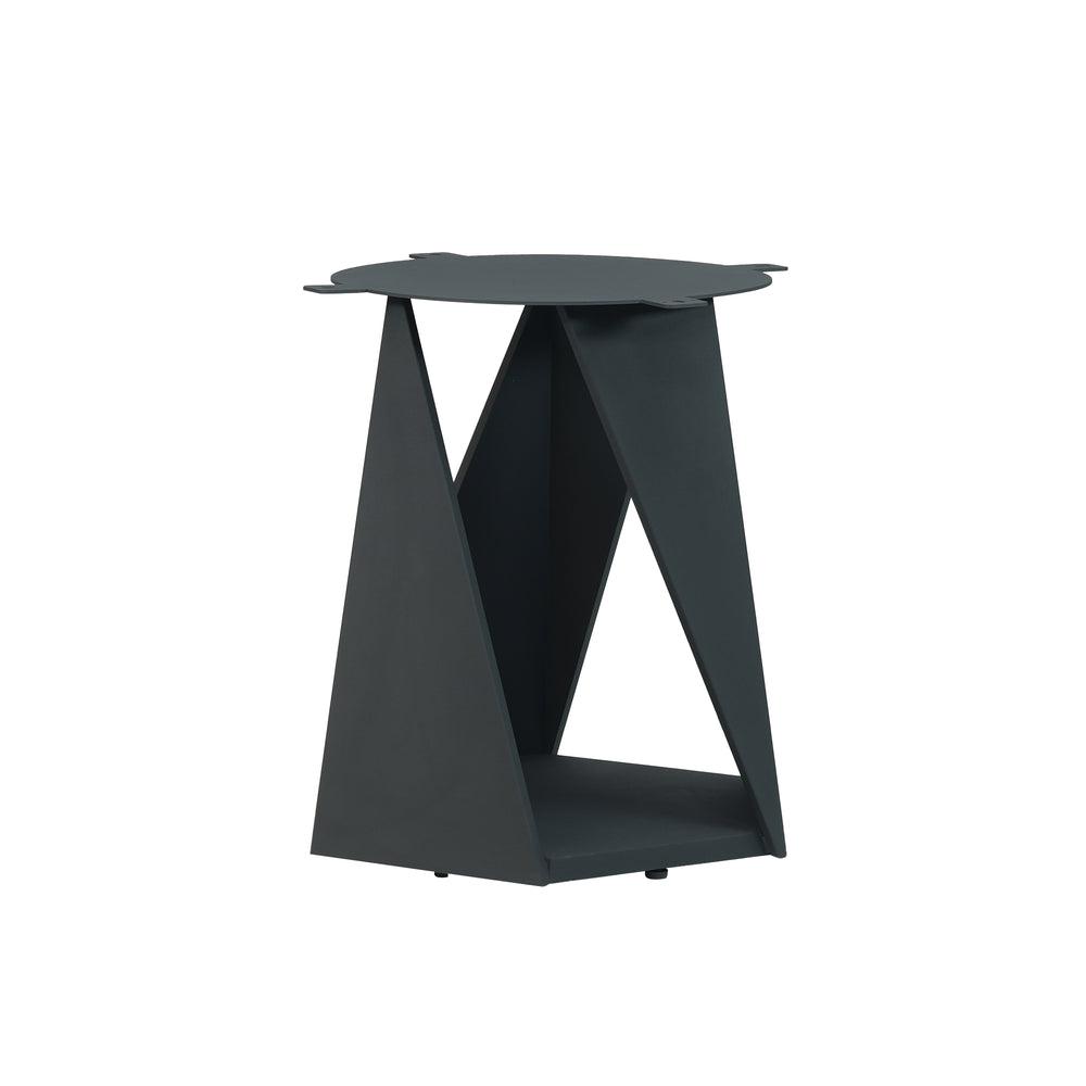 English Elm 53" Round Marble Dining Table – Stylish Black Iron Base, Seats 6, Scratch & Heat Resistant For Modern Homes W1535S00397