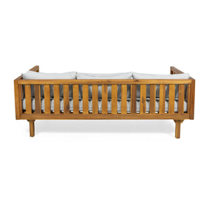 English Elm Christopher Knight Home® - Claremont 3 Seater Daybed – Elegant Teak Finish, Water-Resistant Cushions For Indoor & Outdoor Comfort 66327.00BGE