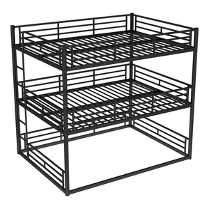 English Elm Twin Xl Solid Pine Loft Bed with Built-in Led Lighting and Storage Shelves Black W1580S00582