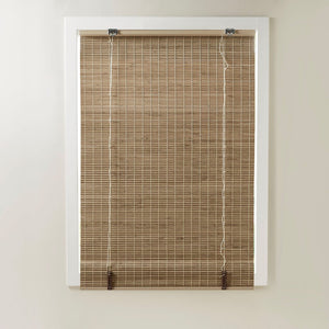 English Elm Bamboo Light Filtering Roman Shade 64"L - Eco-Friendly Natural Window Treatment For Privacy & Style B035129688
