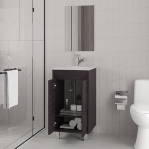 English Elm Colville Floating Wall Mount Vanity Cabinet Matte Finish Modern Bathroom Storage B092P439925