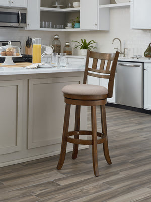 OSP Home Furnishings Swivel Stool 30" Burnt Brown